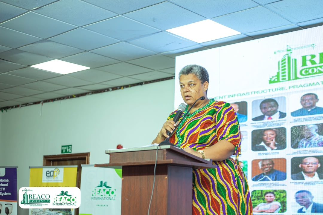 A facilitator speaking at a REACO session